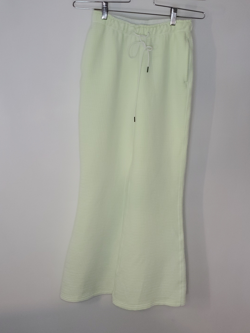 Nwot Nike Light Mint Green Textured Wide-Leg Drawstring Pants